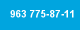 963 775-87-11 963 775-87-11